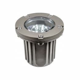 Adjustable In-Ground Well Light w/o Bulb, Bi-Pin Base, PBT, 12V, BZ