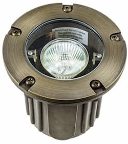 3W Adjustable LED Well Light, In-Ground, MR16, Weathered Brass