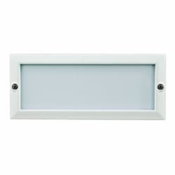 Recessed Open Face Step & Wall Fixture w/o Bulb, 12V, White 