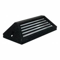 2.5W LED Trapezoid Louvered Surface Mount Step Light, 12V, 3000K, BK