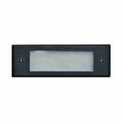 6W 6-in LED Recessed Open Face Step Light, Bayonet, 12V, 3000K, Black