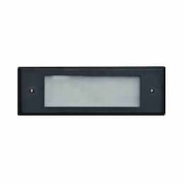 6W 6-in LED Recessed Open Face Step Light, Bayonet, 12V, 6400K, Black