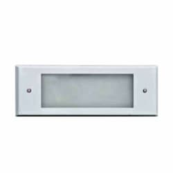 6W 6-in LED Recessed Open Face Step Light, Bayonet, 12V, 6400K, White