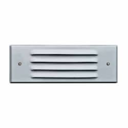 6-in Recessed Louvered Step & Wall Light w/o Bulb, 12V, White