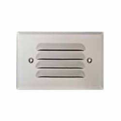 2.5W 4-in LED Recessed Louvered Down Step Light w/o Lens, 3000K, WH