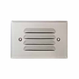 2.5W 4-in LED Recessed Louvered Down Step Light w/o Lens, 3000K, WH
