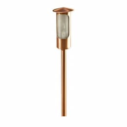 Flat Top Mini Path & Walkway Light w/o Bulb, 1.5-in NPT, 12V, Copper