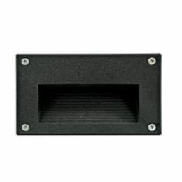 LED Board Recessed Concrete Mount Step & Wall Light w/o Bulb, Black