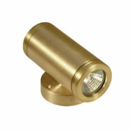 14W Surface Mount Step & Wall Light, Up & Down, 12V, 2700K, Brass