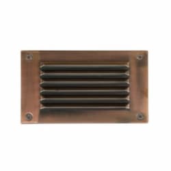 Recessed Louvered Down Step & Wall Light w/o Bulb, 12V, ACP