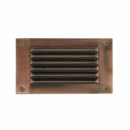 Recessed Louvered Down Step & Wall Light w/o Bulb, 12V, ACP