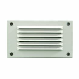 Recessed Louvered Down Step & Wall Light w/o Bulb, 12V, White