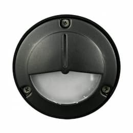 37.5W LED Round Eyelid Step & Wall Light, 12V, 3000K, Black