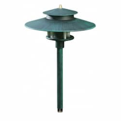 3W LED Hat Top Path, Walkway & Area Light w/ 1.5-in NPT, 3000K, BZ