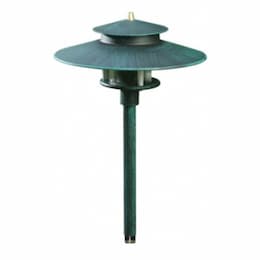 3W LED Hat Top Path, Walkway & Area Light w/ 1.5-in NPT, 6400K, BZ