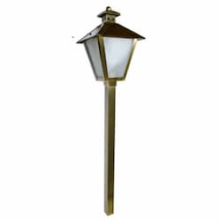 Dabmar 3W LED Post Lantern Path & Walkway Light w/ 1.5-in NPT, 3000K, ABS