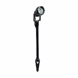 6W Directional Spot Light w/ 12-in Stem, 320 lm, 12V, 3000K, Black