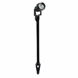 Dabmar 6W Directional Spot Light w/ 18-in Stem, 320 lm, 12V, 3000K, Black