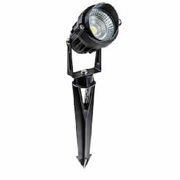 6W Directional Spot Light w/ 12-in Riser, 400 lm, 12V, 6500K, Black