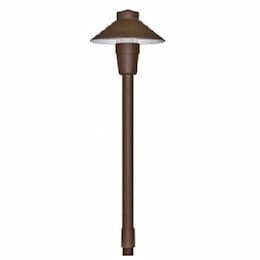 Dabmar 2.5W LED Path Light, Small Top, Aluminum, 12V, 3000K, Bronze