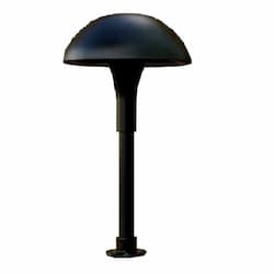 2.5W LED Path Light, Mushroom Top, 12V, 6400K, Black