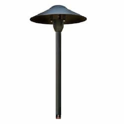 Dabmar 2.5W LED Path Light, Solid Top, Aluminum, 12V, 3000K, Black