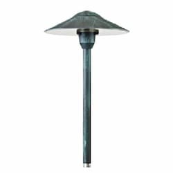 Dabmar 2.5W LED Path Light, Solid Top, Aluminum, 12V, 3000K, Verde Green