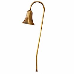 Dabmar 2.5W LED Path Light, Horn, Brass, 12V, 3000K, Antique Bronze