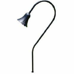 Dabmar 3W LED Path Light, Flower, Aluminum, 12V, Amber, Black