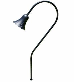 Dabmar 2.5W LED Path Light, Flower, Aluminum, 12V, 6400K, Black