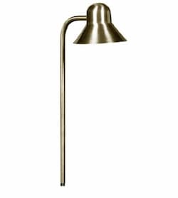 Dabmar 2.5W LED Path Light, Bell, Brass, 12V, 3000K, Antique Bronze