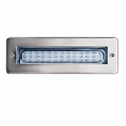 Dabmar 3.2W LED Recessed Step Light, 12V, 3000K, Stainless Steel