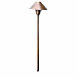 Dabmar 3W LED Path Light, Solid Top, 12V, Amber, Antique Bronze