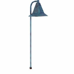 Dabmar 2.5W LED Path Light, Bell Top, Brass, 12V, 6400K, Acid Green