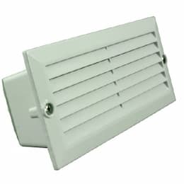 Dabmar 5W LED Recessed Step & Wall Light, Louver Down, 12V, 3000K, White