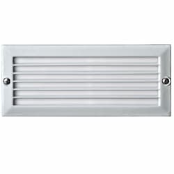 Dabmar 6W LED Recessed Step & Wall Light, Louvered, 12V, Amber, White