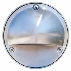 Dabmar 2.5W LED Step & Wall Light, Round, 12V, 3000K, Stainless Steel