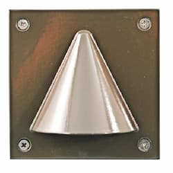 Dabmar 2.5W LED Step & Wall Light, Square w/ Cone, 12V, 6400K, Verde Green