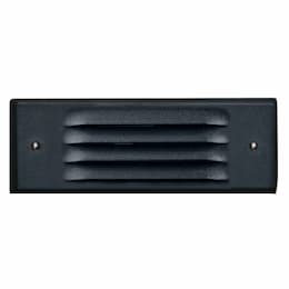 6W LED Step & Wall Light, Louvered Down, 12V, 3000K, Black