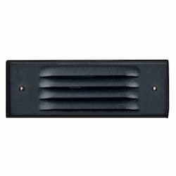 Dabmar 6W LED Step & Wall Light, Louvered Down, 12V, 6400K, Black