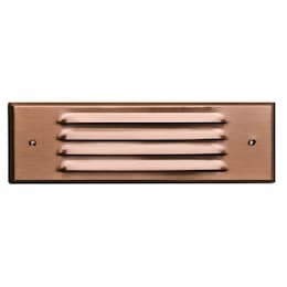 Dabmar 6W LED Step & Wall Light, Louvered Down, 12V, 3000K, Copper