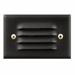 Dabmar 3W LED Step & Wall Light, Louvered, 12V, Amber, Black