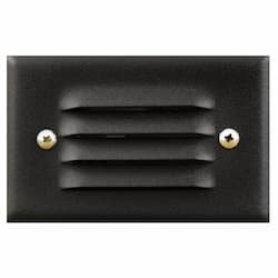 Dabmar 2.5W LED Step & Wall Light, Louvered, 12V, 3000K, Black