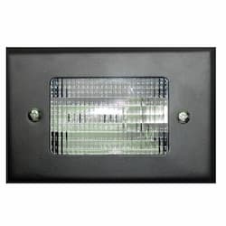 Dabmar 3W LED Step & Wall Light, Open Face, 12V, Amber, Black