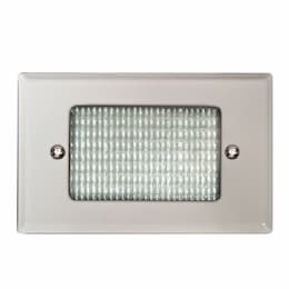 3W LED Step & Wall Light, Open Face, 12V, Amber, White