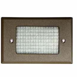 Dabmar 2.5W LED Step & Wall Light, Open Face, 12V, 3000K, Bronze