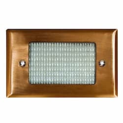 Dabmar 2.5W LED Step & Wall Light, Open Face, 12V, 6400K, Copper