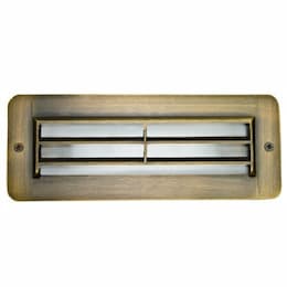 Dabmar 5W LED Step & Wall Light, Louvered, 12V, 3000K, Brass