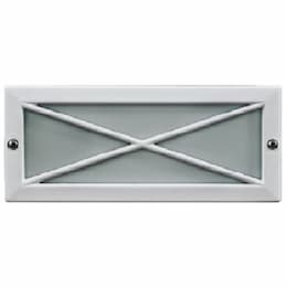 Dabmar 5W LED Step & Wall Light, X Cover, 12V, 3000K, White