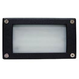 Dabmar 2.5W LED Step Light, Open Face, 12V, 3000K, Black